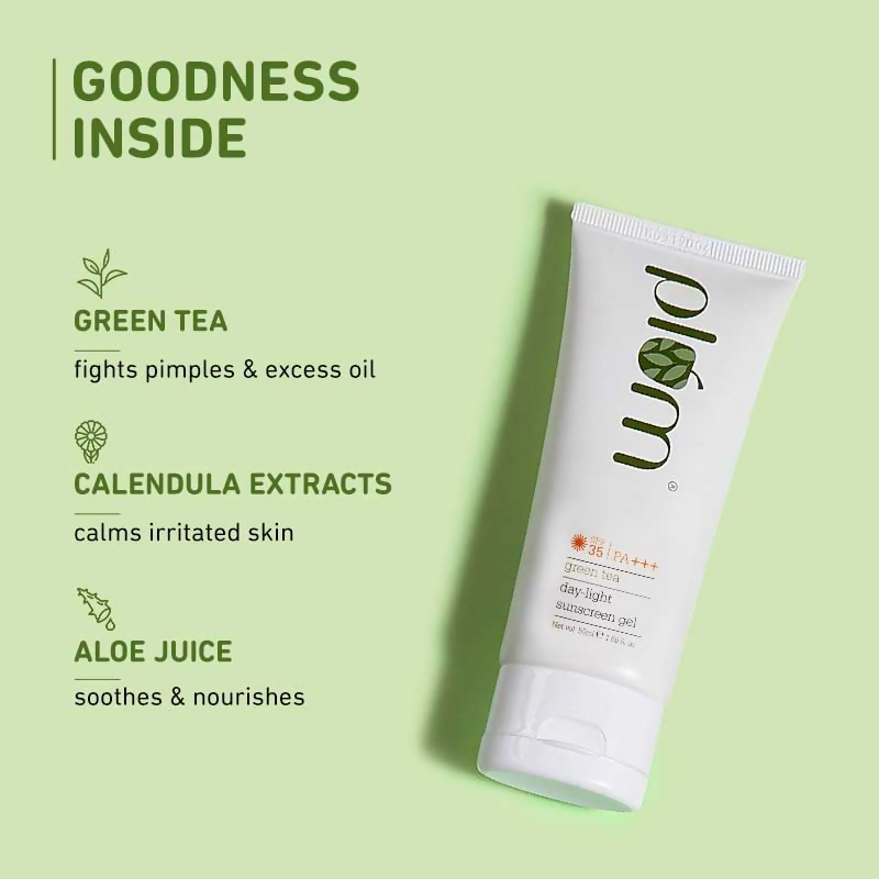 Plum Green Tea Day-Light Broad Spectrum Sunscreen Gel SPF 35 PA+++ UVA/B