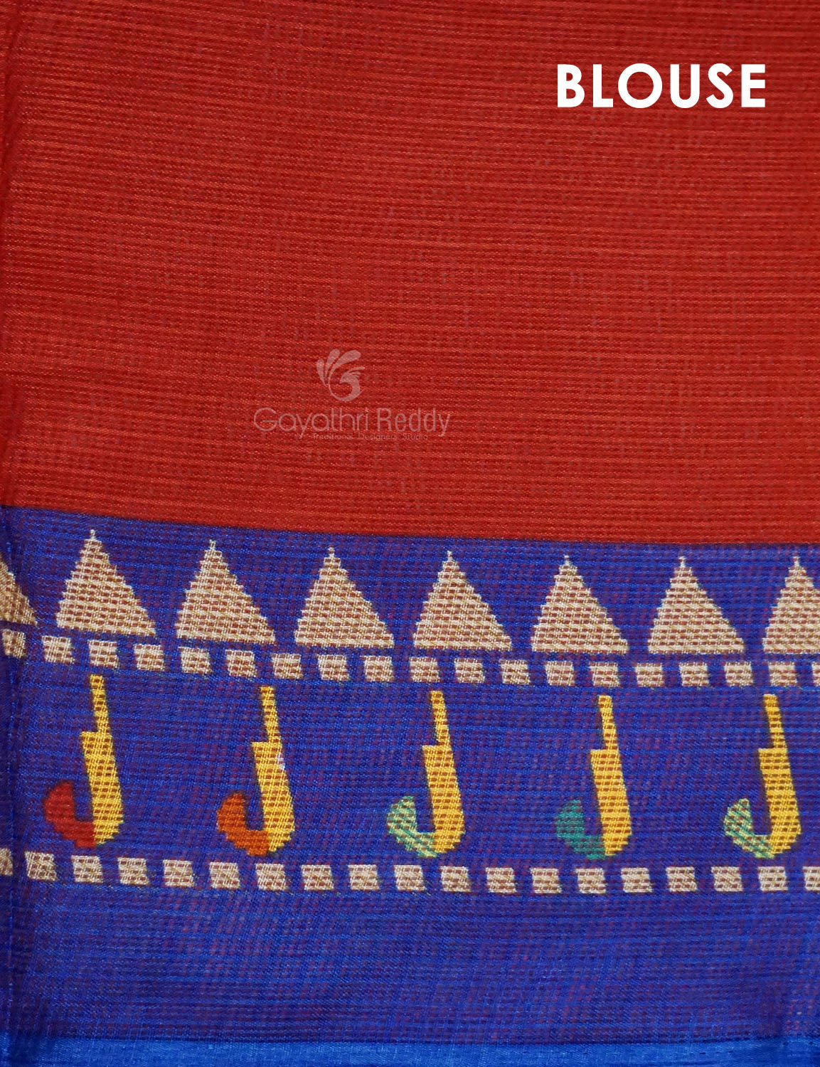 Dark Red Colored with Buttes Semi Silk Kota Saree By Gayathri Reddy Designer Studio