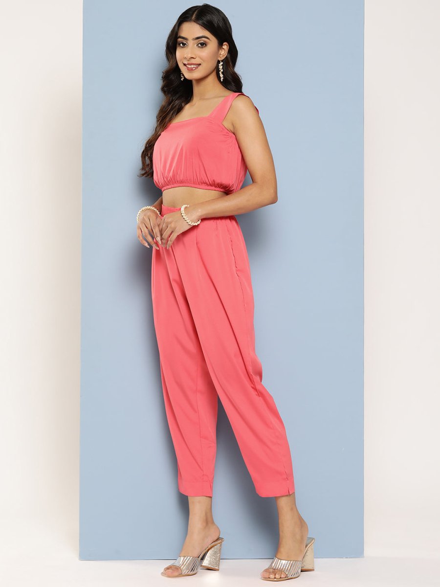 Ahalyaa Women Top with Palazzos & Shrug
