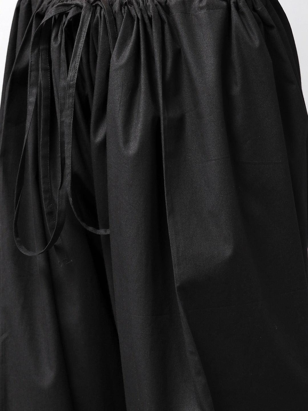 Fabmade Men Black Pathani Suits