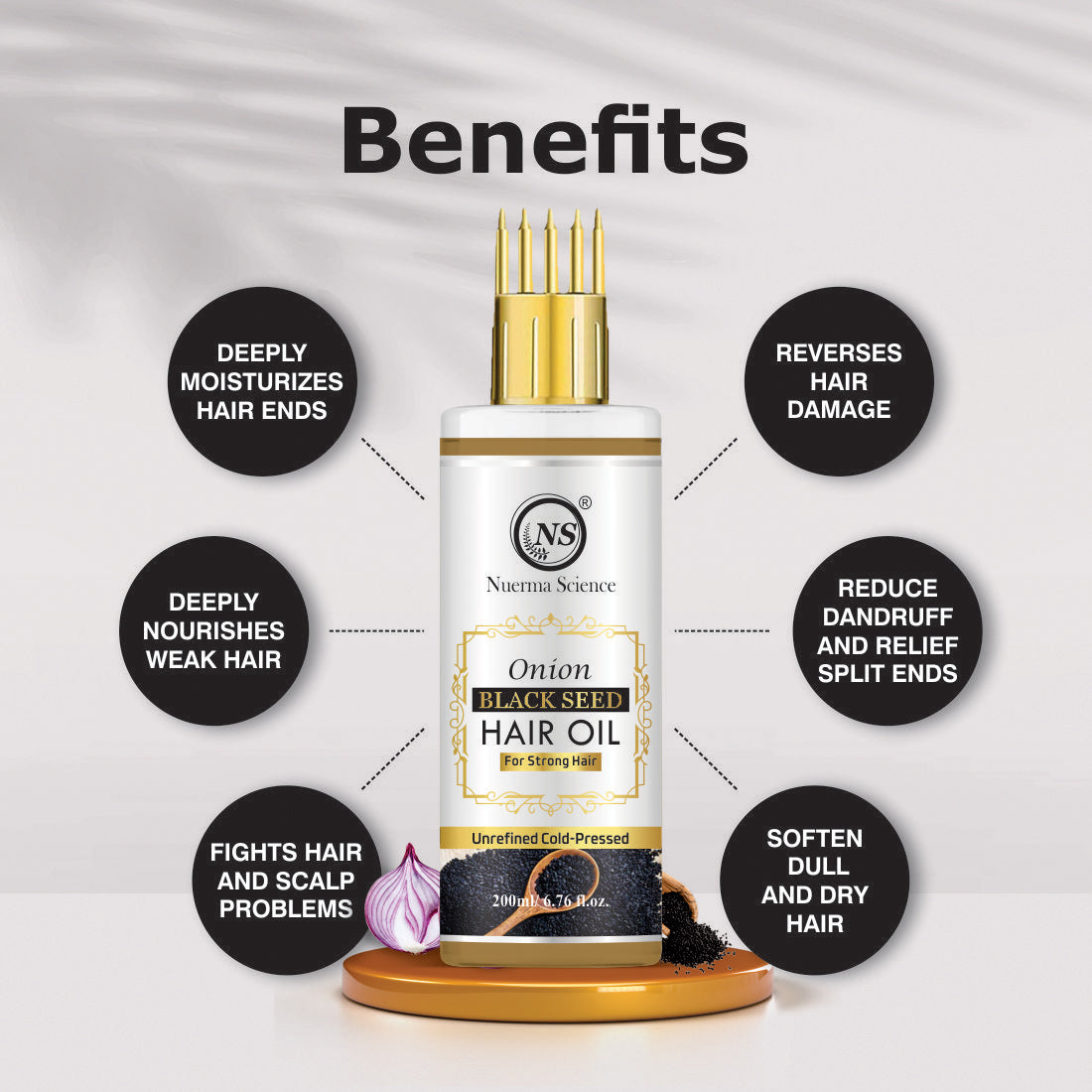 Nuerma Science Onion Black Seed Hair Oil