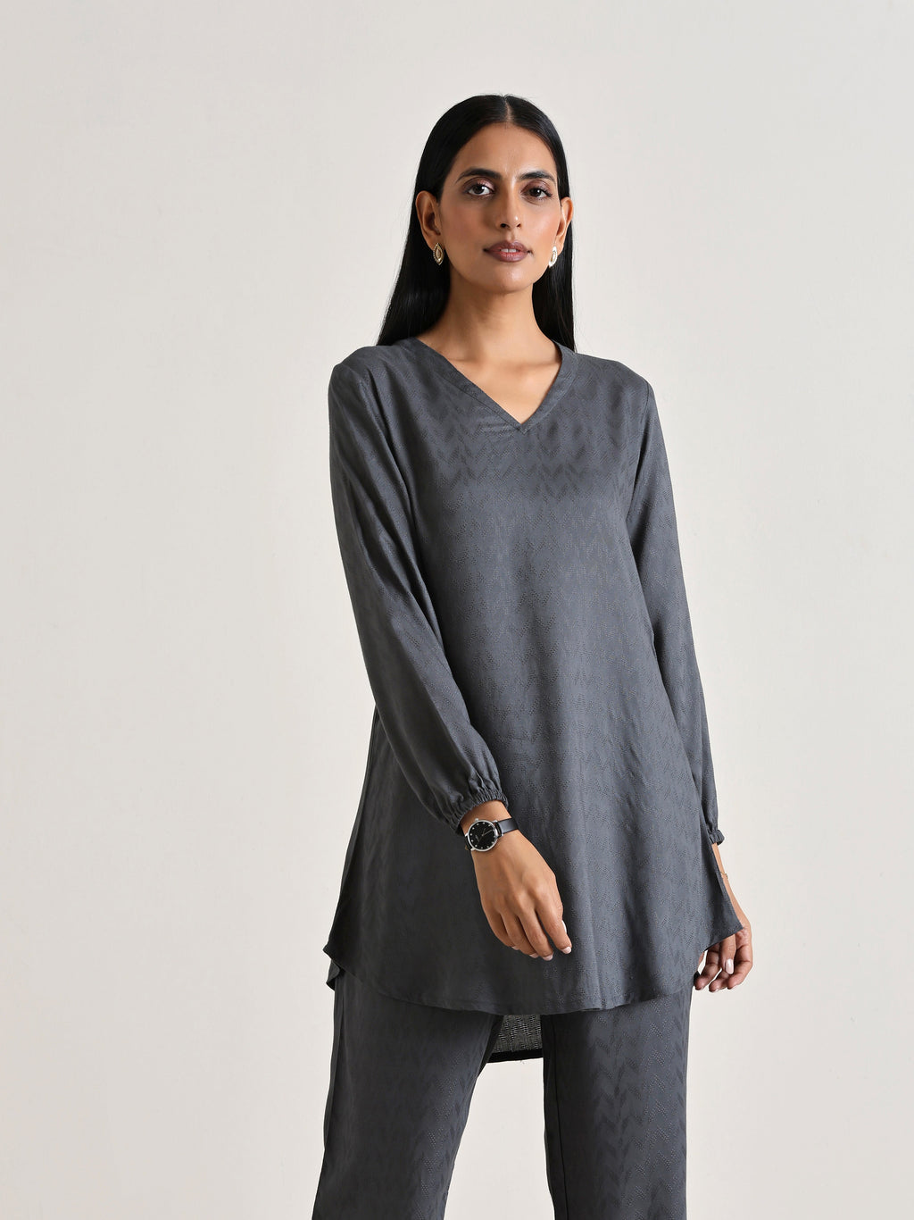 trueBrowns Grey Short Co-Ord Set