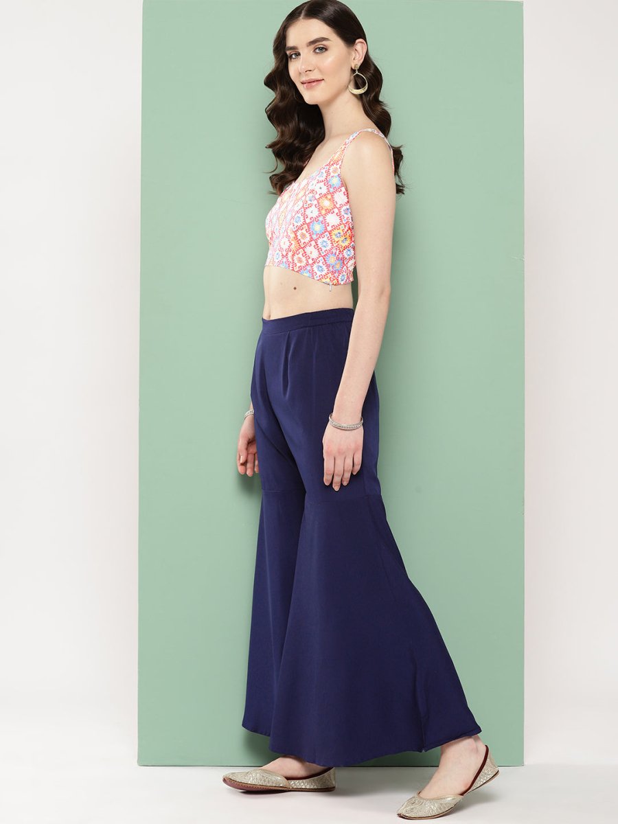 Ahalyaa Printed Ethnic Co-Ords with Shrug