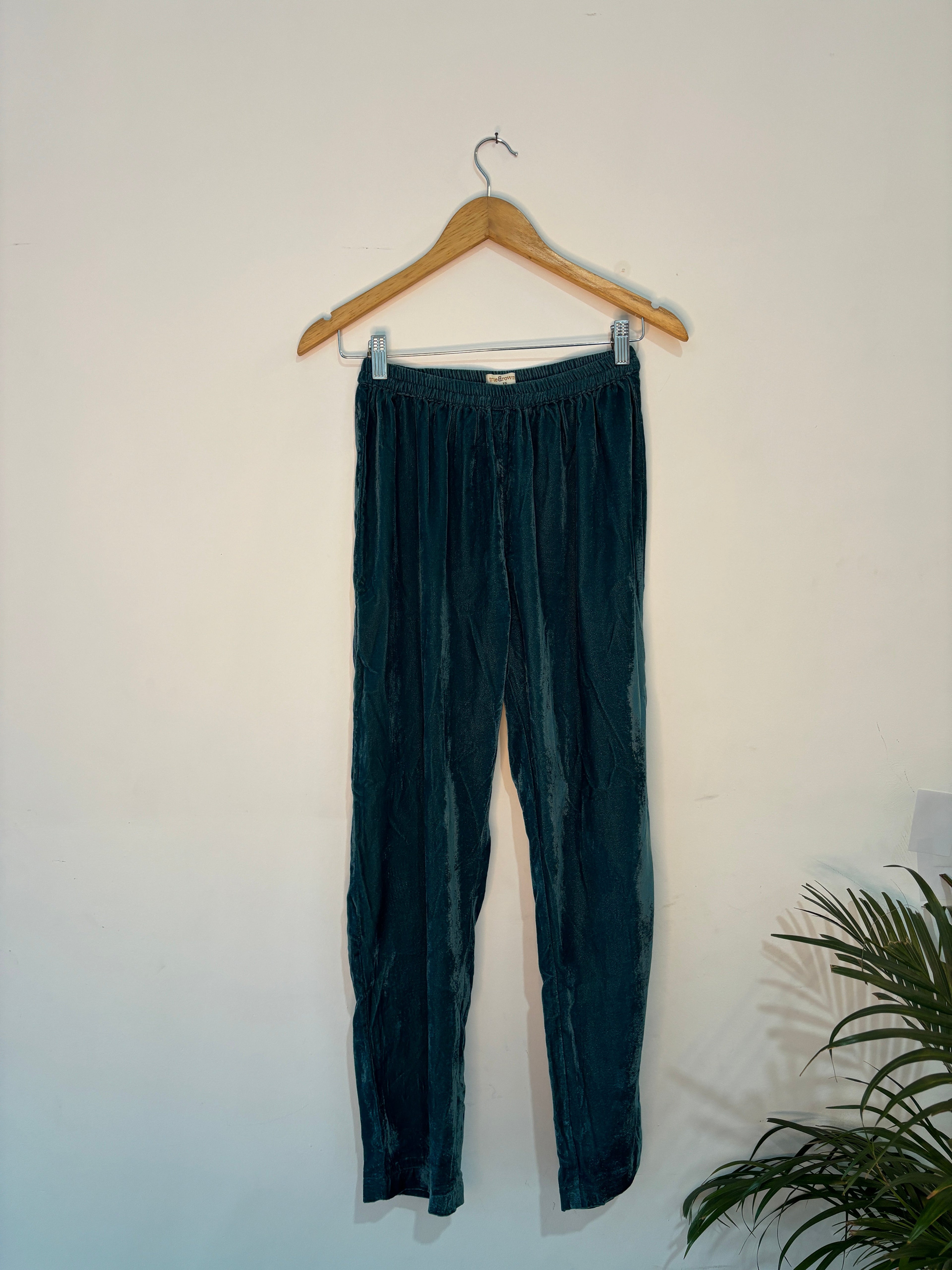 trueBrowns Blue Velvet Co-ord Set