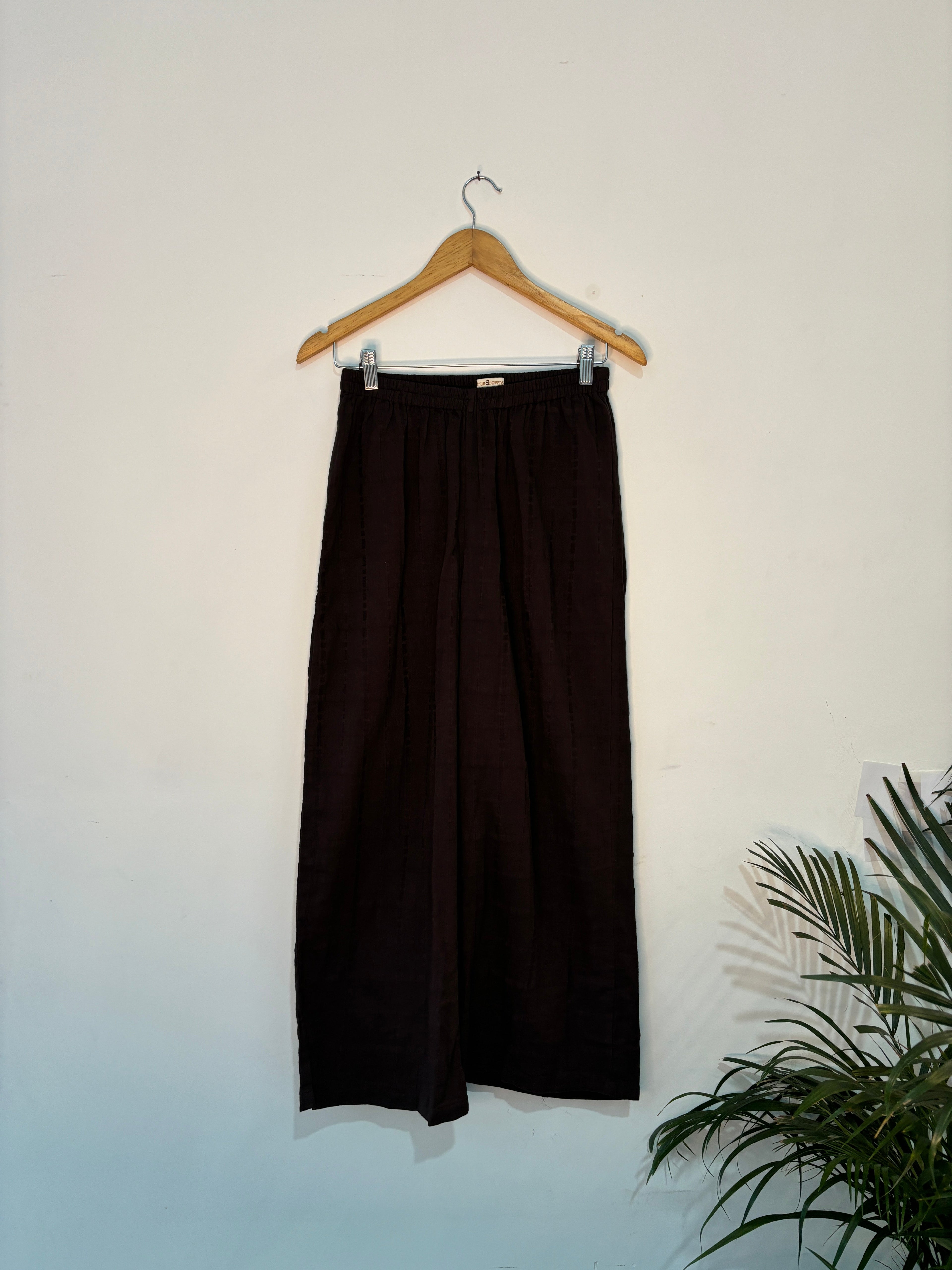 trueBrowns Purple Cotton Dobby Co-ord Set