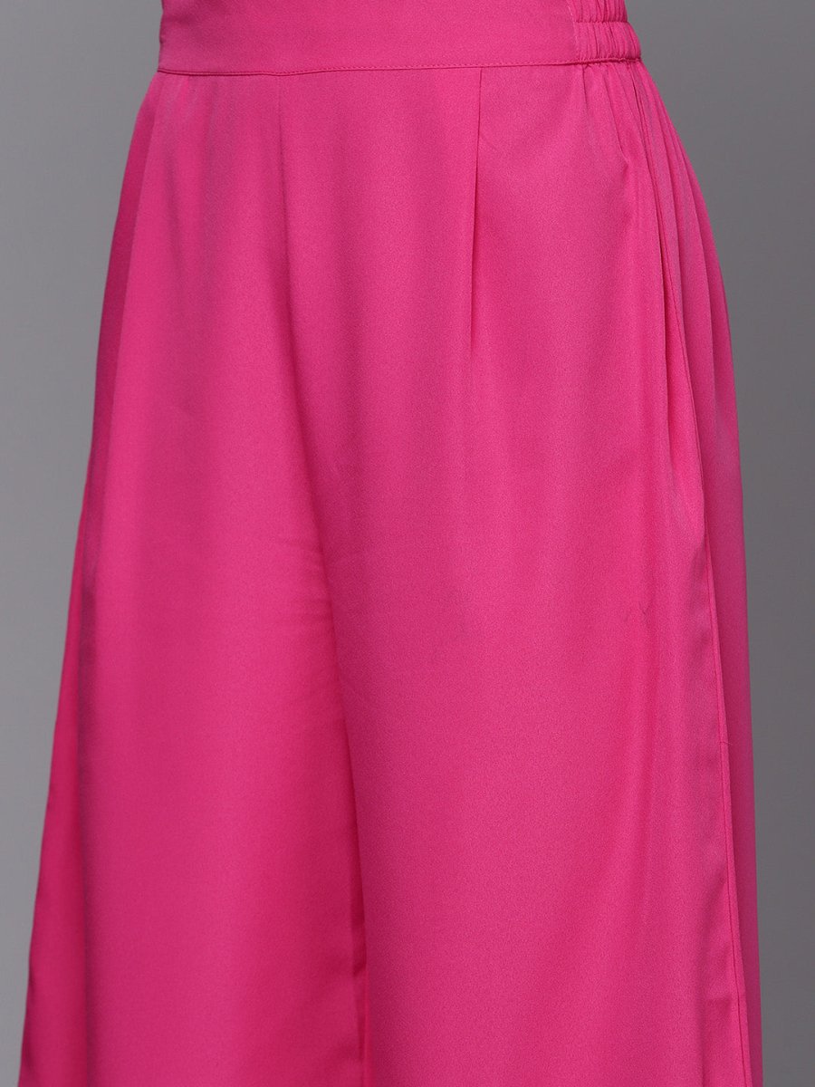 Ahalyaa Gotta Patti Kurta With Palazzos & Dupatta