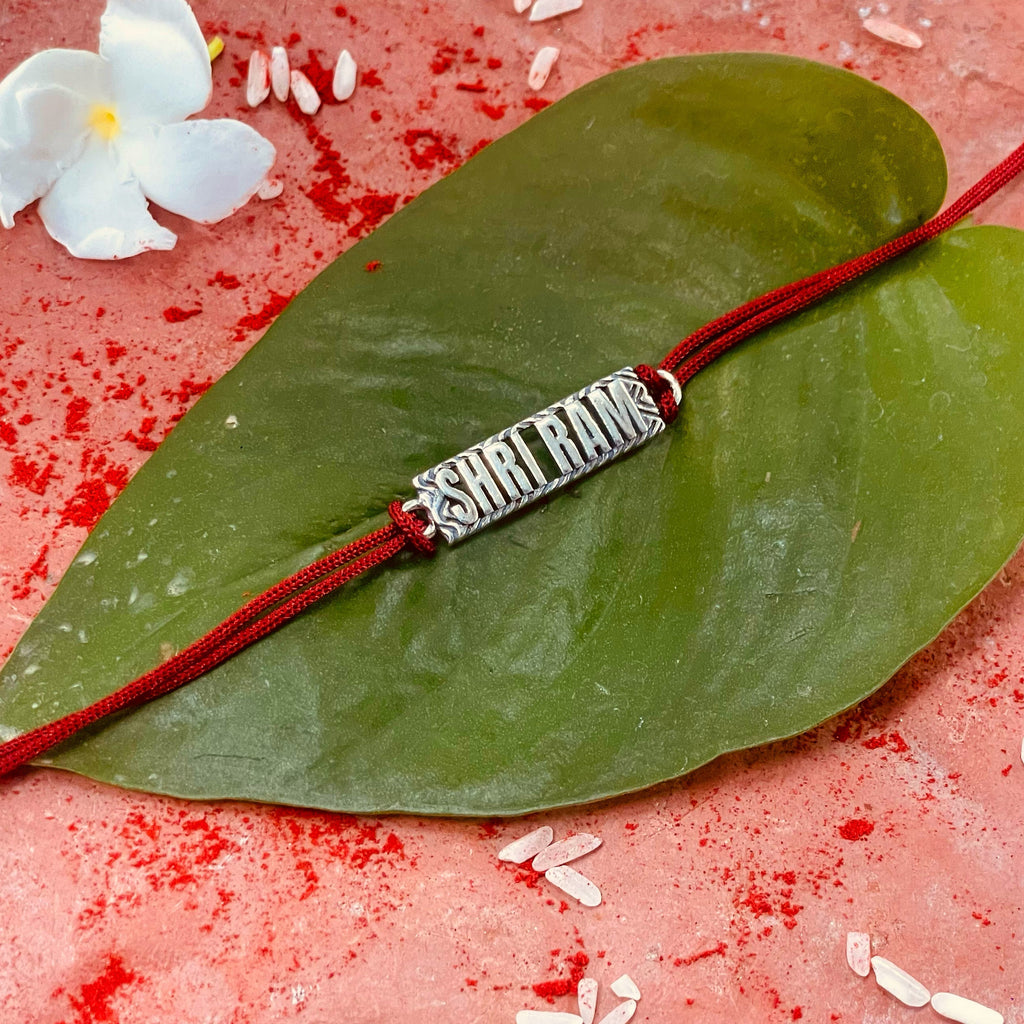 trueBrowns 925 Sterling Silver Shri Ram Thread Rakhi