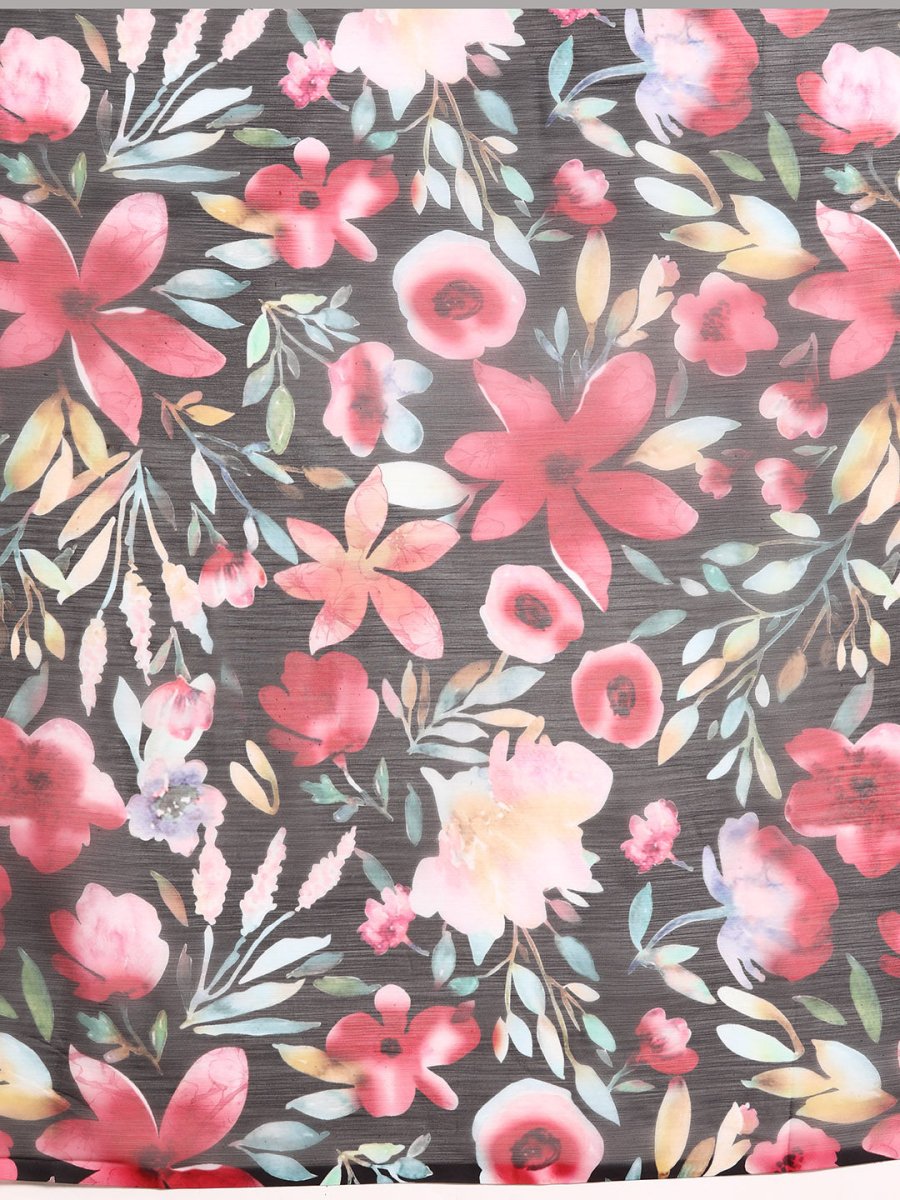 Ahalyaa Floral Poly Chiffon Saree