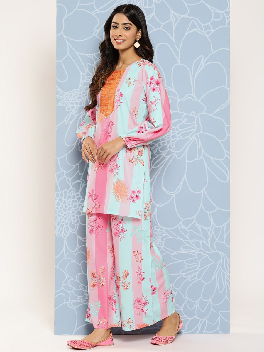 Ahalyaa Striped Ethnic Co-Ords