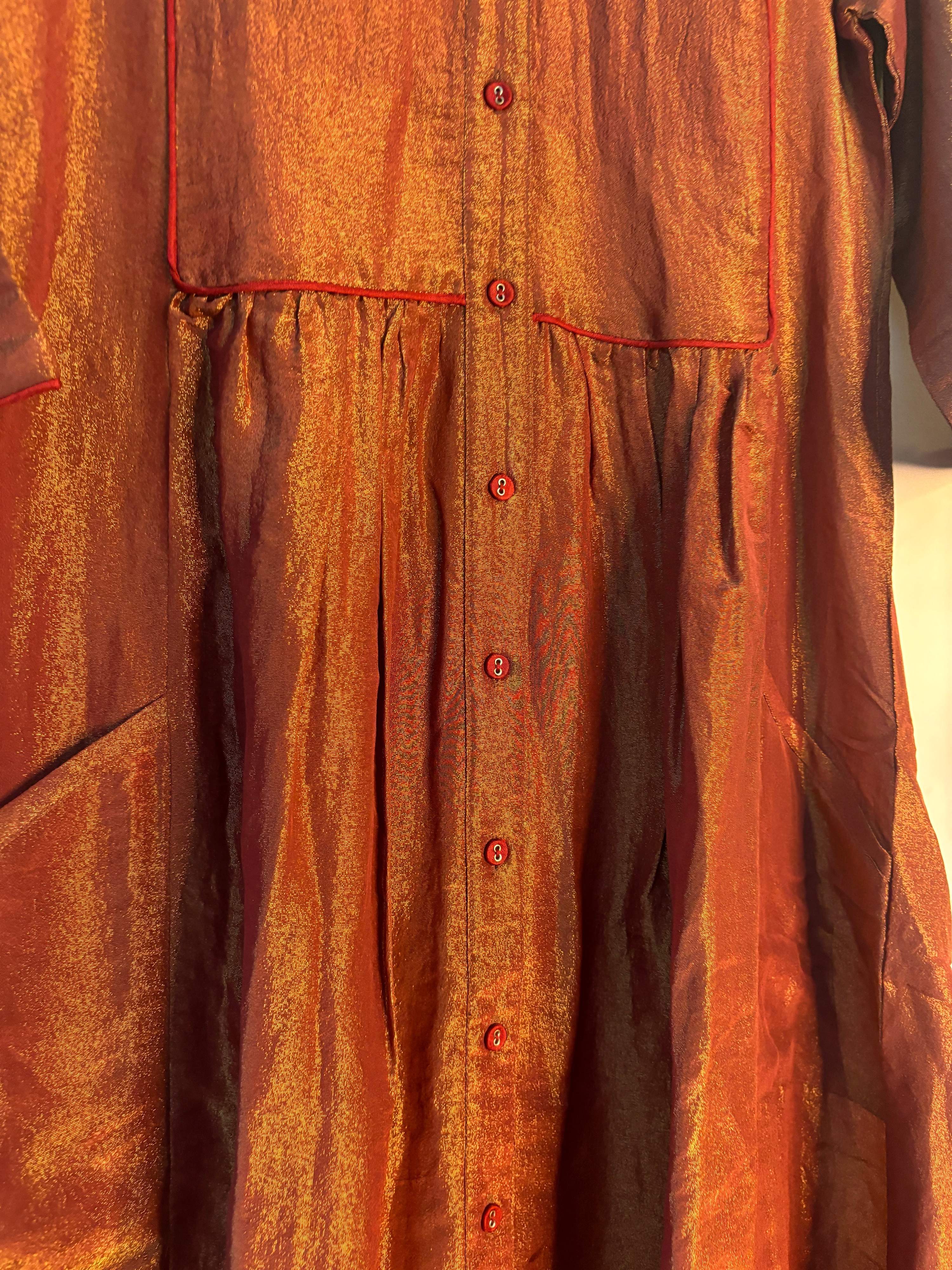 trueBrowns Bronze Tissue Kurta