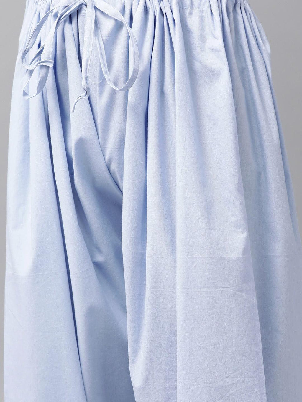 Fabmade Men Sky Blue Pathani Suits