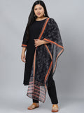 Sztori Plus Size Ethnic Motifs Printed Regular Kurta with Trousers & With Dupatta