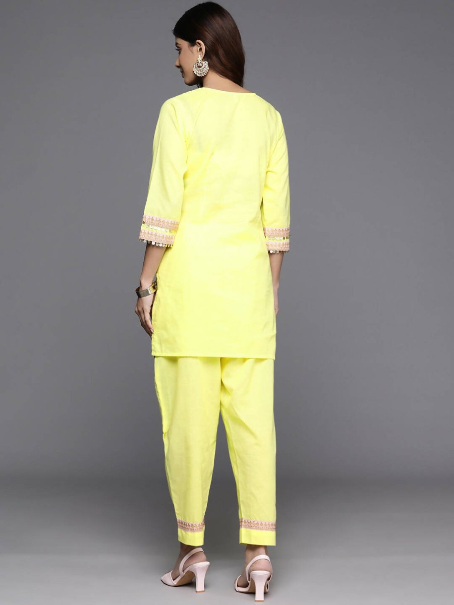 Ahalyaa Women's Traditional Wear Co-ods - Yellow