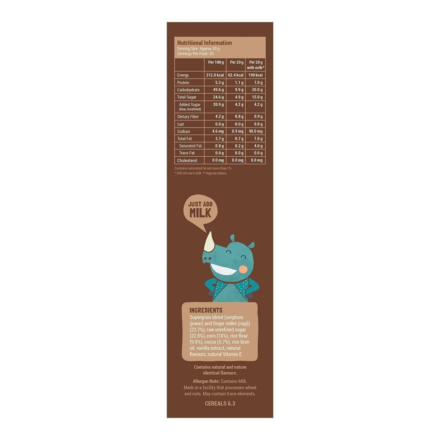 Slurrp Farm Choco Crunch Chocolate Cereal