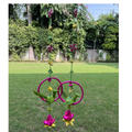 Shuddh Natural Hand Made Palm Leaf Parrot in Ring Hanging
