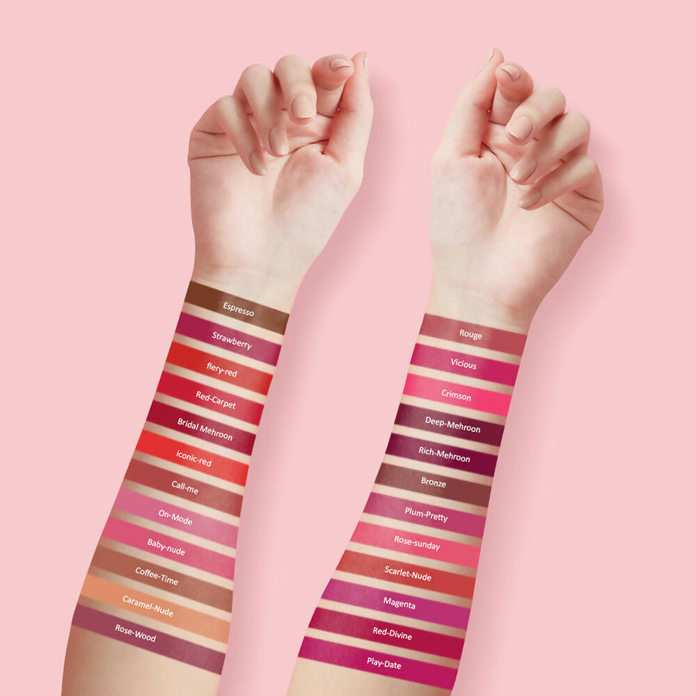 Colors Queen Hold Up Full Day Non Transfer Lipstick - Bridal Mehroon