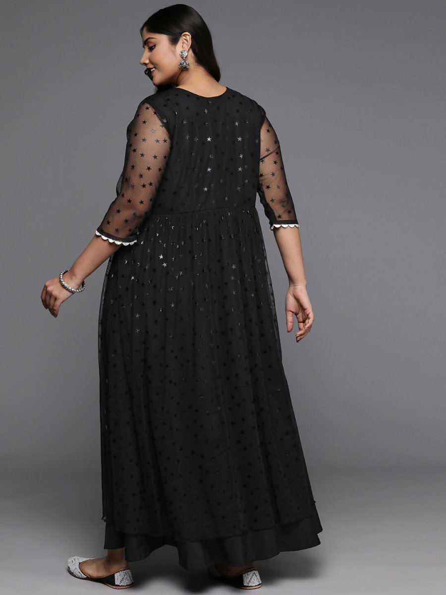 Ahalyaa Women's Traditional wear Kurta Set - Black