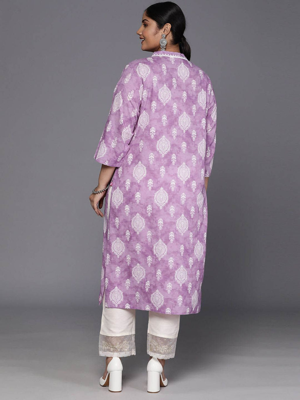 Sztori Ethnic Motifs Printed Regular Cotton Straight Kurta