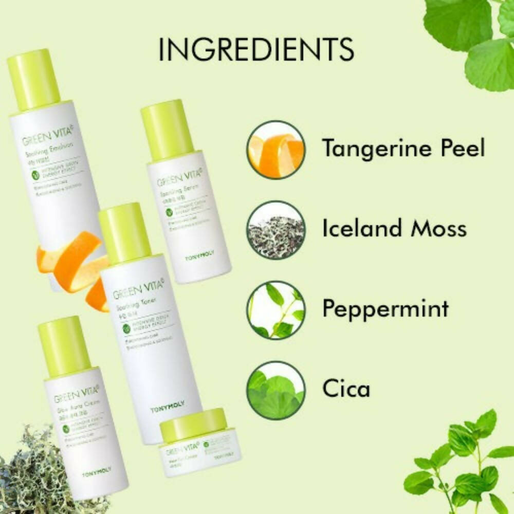 Tonymoly Green Vita C Glow Aura Cream - Korean Skincare
