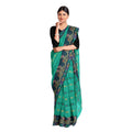 Exclusive Collection 100% Pure Cotton Green Tant Saree With Hand Weaving Work