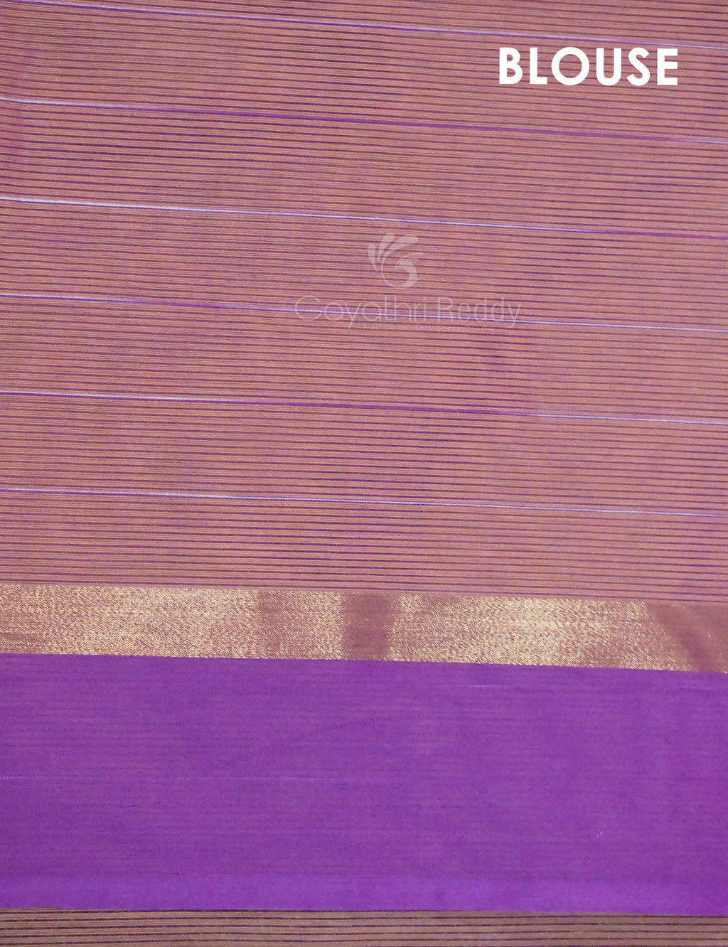 Dual Shade of Orange And Purple Pure Mangalgiri Cotton By Gayathri Reddy Designer Studio