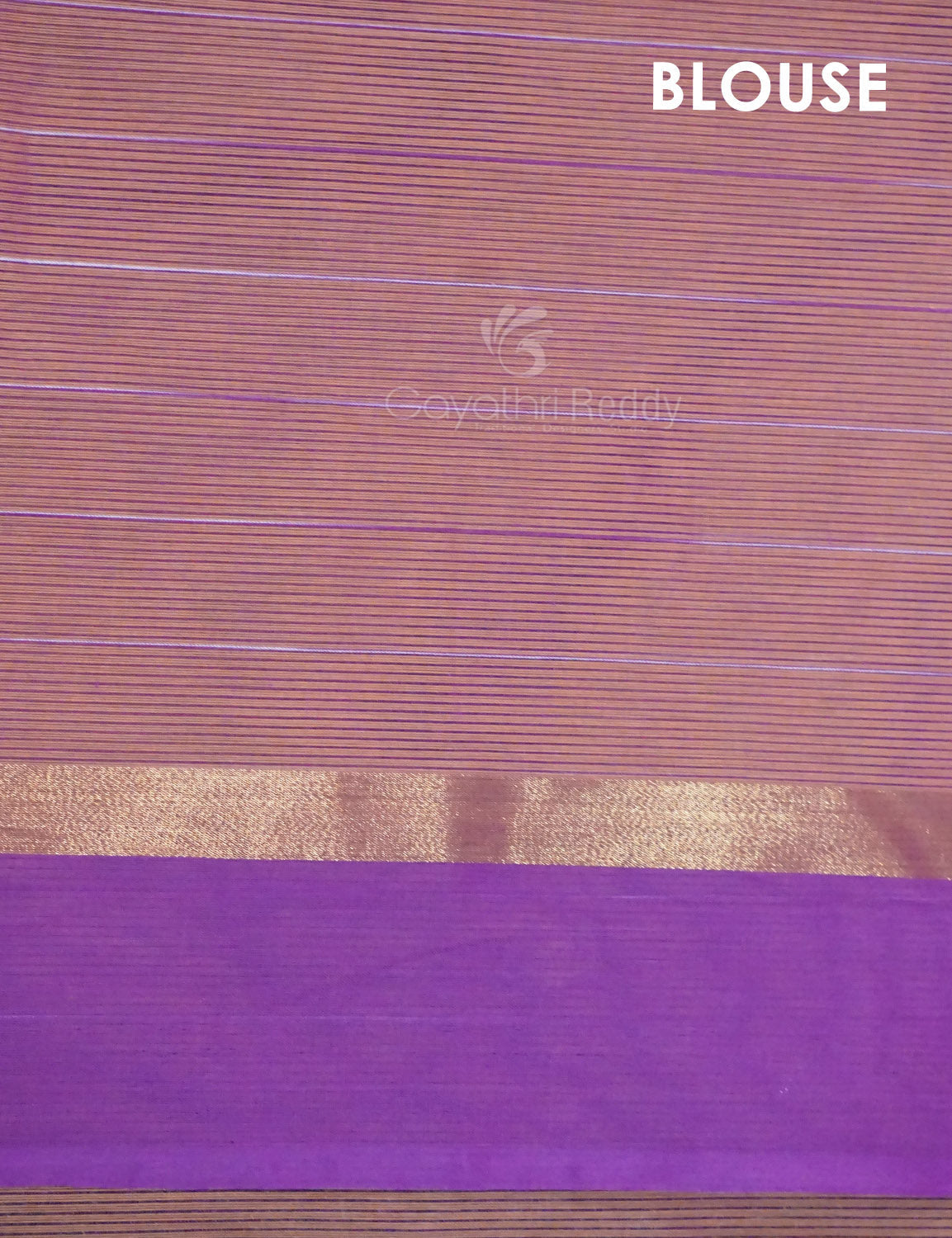 Dual Shade of Orange And Purple Pure Mangalgiri Cotton By Gayathri Reddy Designer Studio