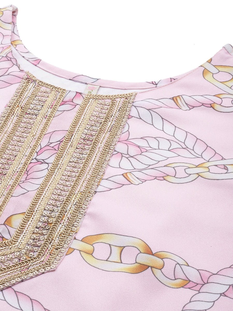 Ahalyaa Women's Traditional Wear Co-ods - Pink