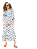 Juniper Women's Women Beautiful Grey Checked Tiered Dress