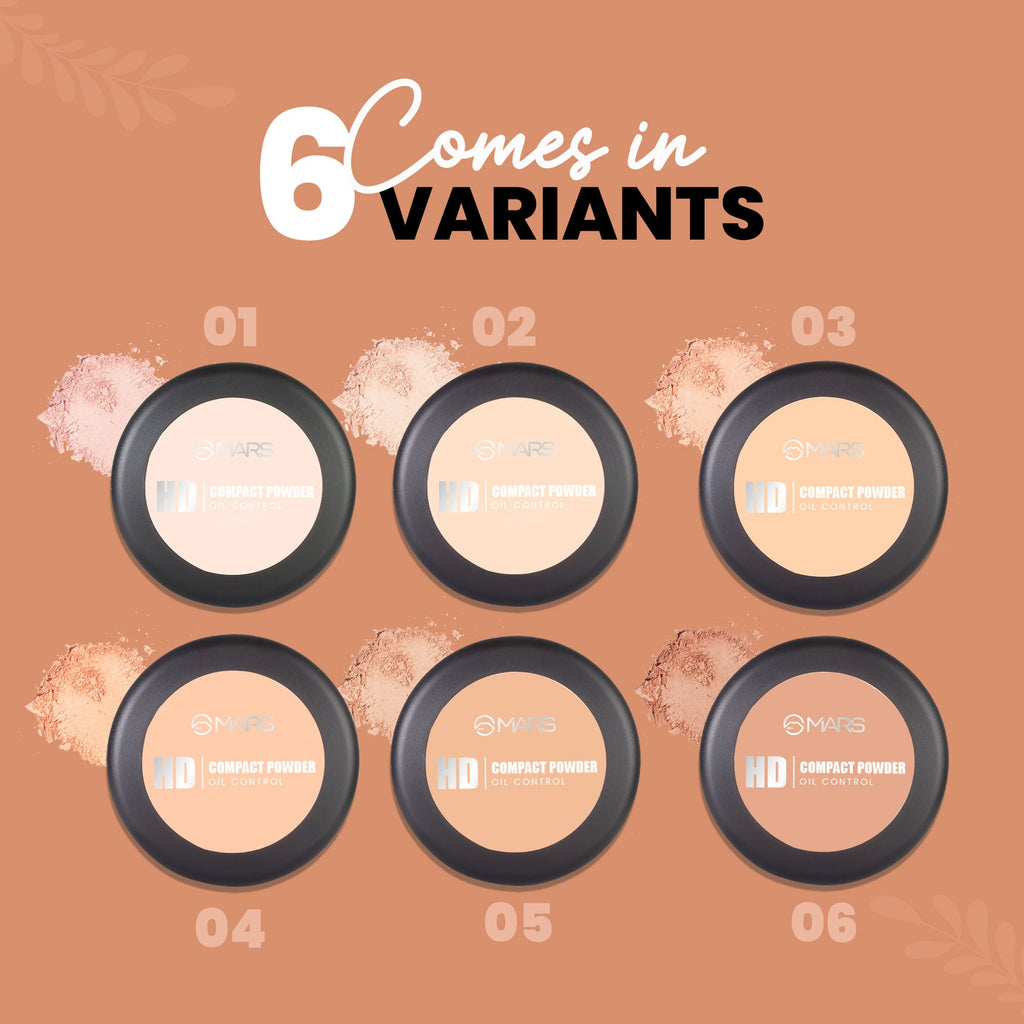 MARS Cosmetics HD Mattifying Compact Powder - 02-Vanilla
