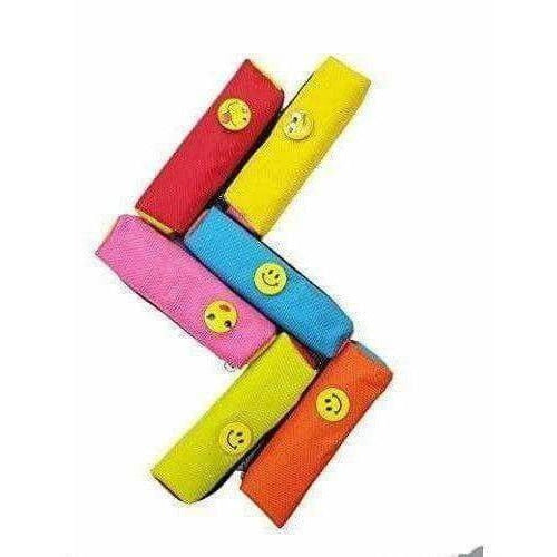 Bright Colour Multipurpose Smiley Pen Pencil Pouch Case