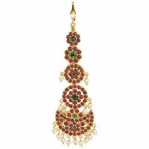 Gold-Polished 5 Step Mang Tika