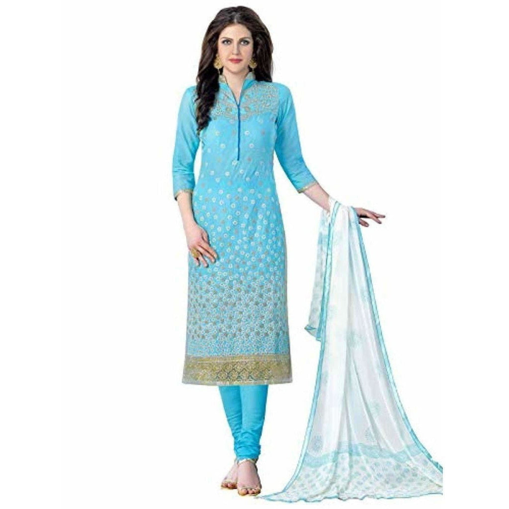 Cotton Salwar Suit Blue