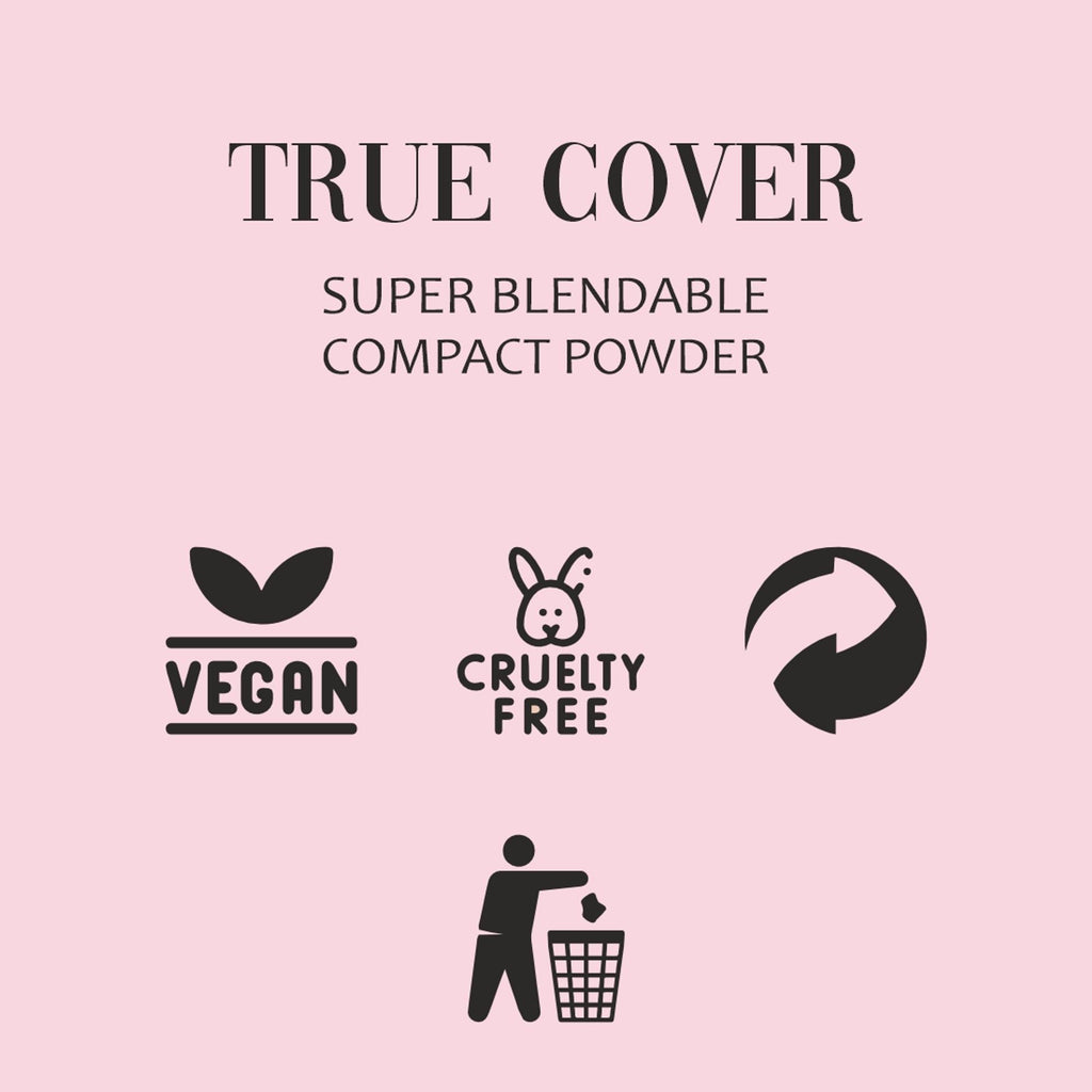 Matt Look True Cover Super Blendable Compact Powder - Warm Beige