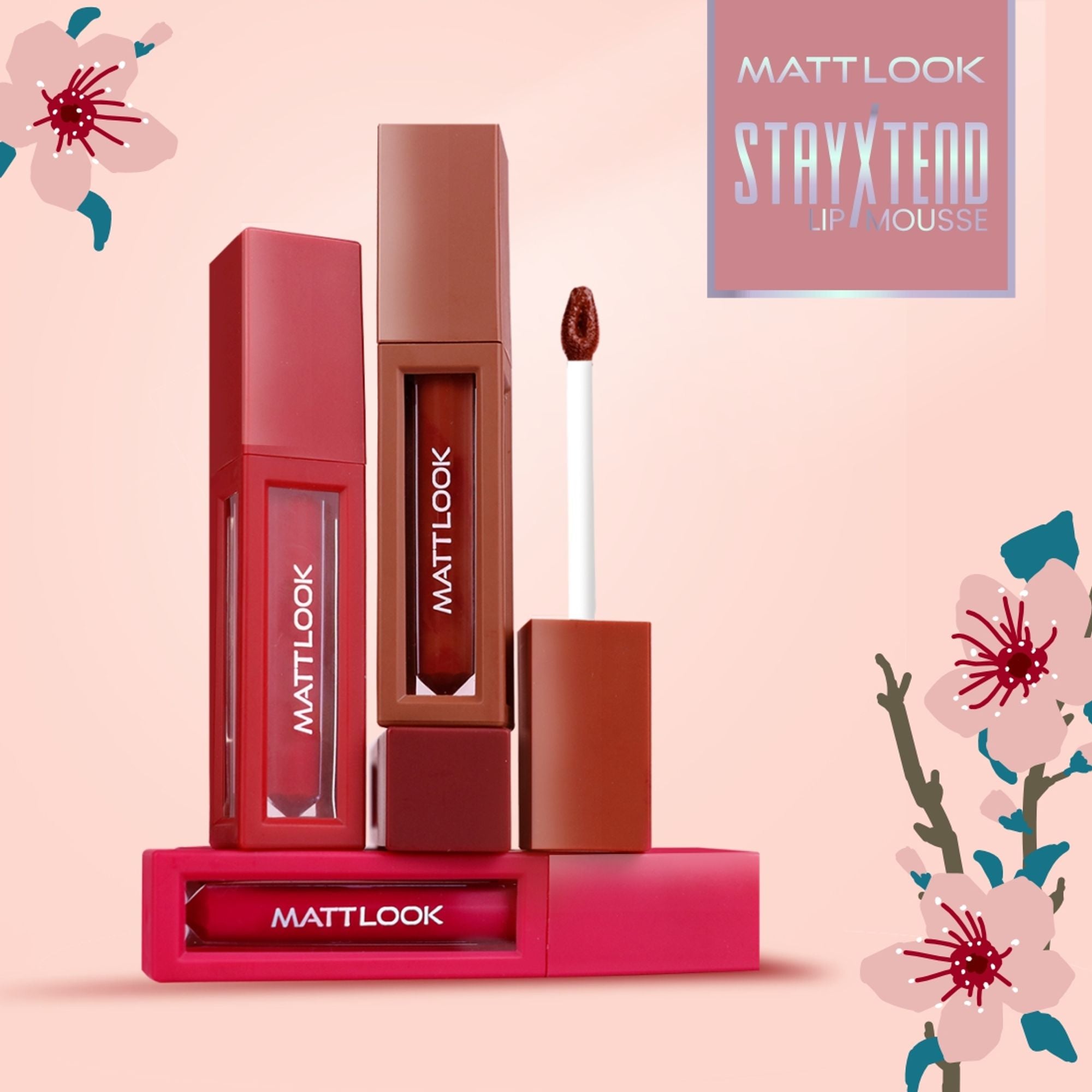 Matt Look Stayxtend Lip Mousse - Forever Pink
