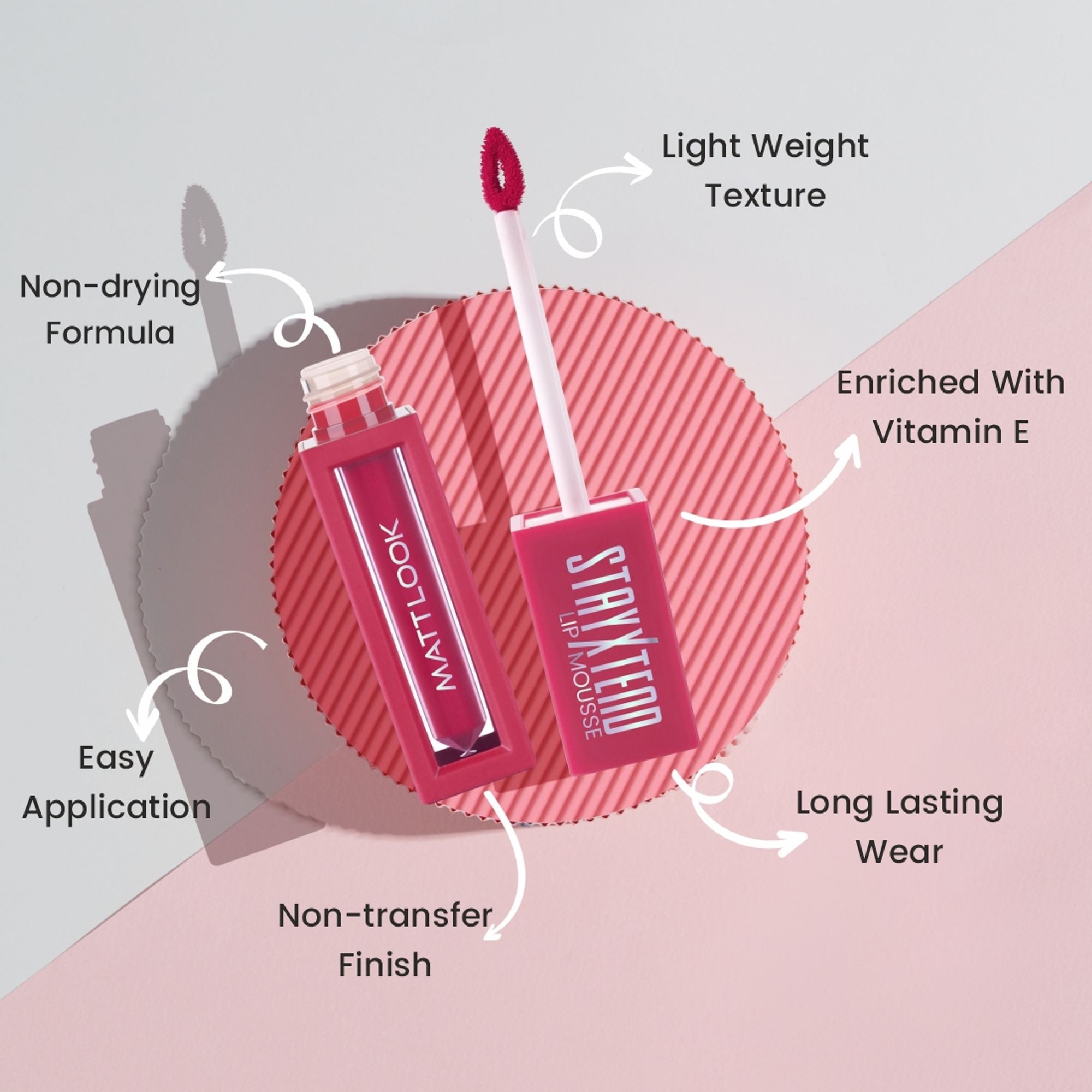 Matt Look Stayxtend Lip Mousse - Forever Pink