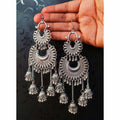 MS Fashion India Double Half Moon With Hanging Jhumkas