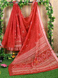 Shree Shyam Fashion Cotton Red Saree