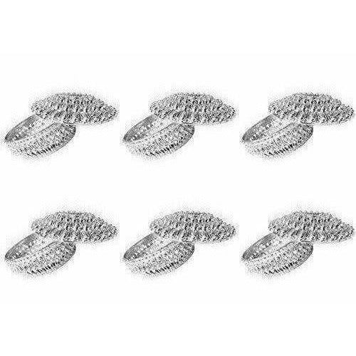 Golden - Decorative Organza Potli Basket (Pack Of 6)
