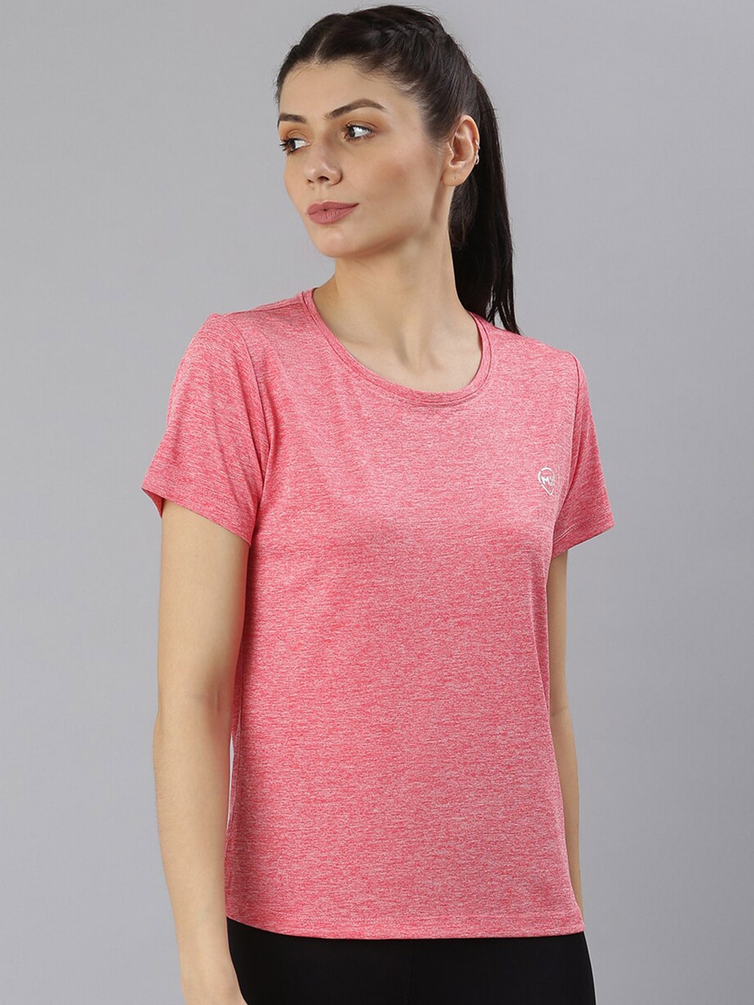 MKH Women Coral Dri-FIT Sports T-shirt