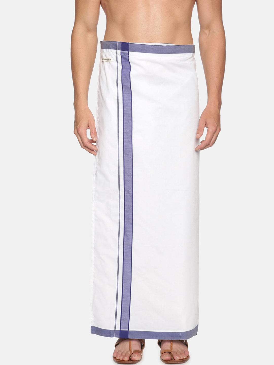Sethukrishna Men Pack Of 2 Solid Cotton Dhotis
