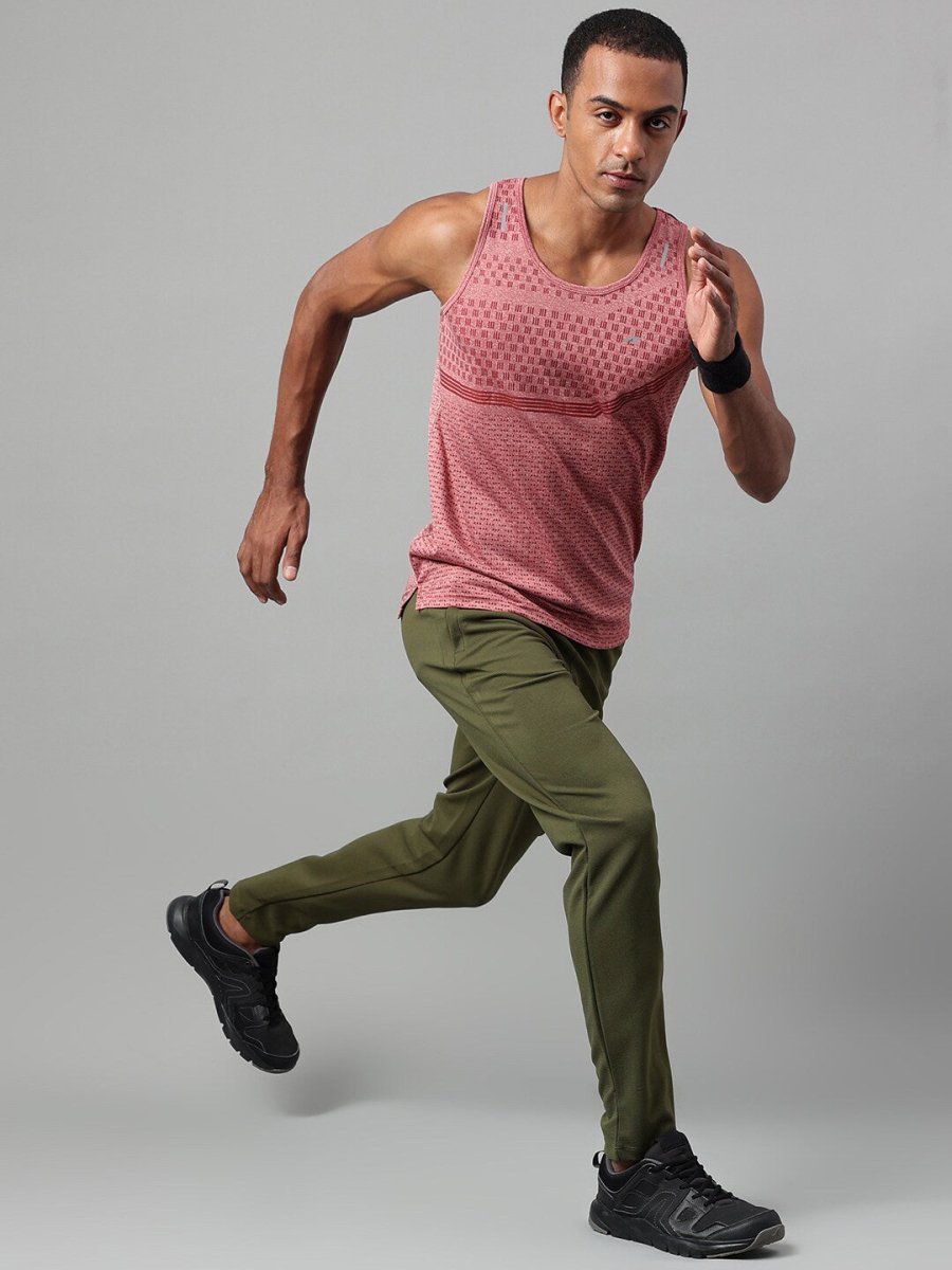 Alcis Heather Dry Tech Anti Static Slim Fit Running T-shirt