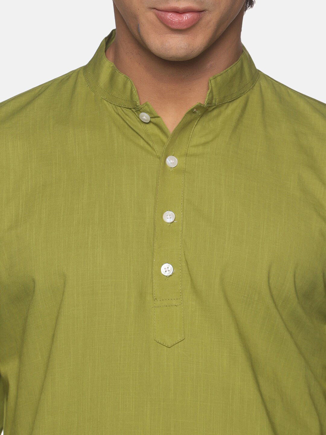 Sethukrishna Green Pure Cotton Kurta with Pyjamas For Men