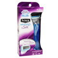Schick® Hydro Silk® Razor – 5 Curve-Sensing Blades with Moisture Care