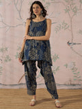 InWeave Peacock Teal Rose Leaf Strappy Set