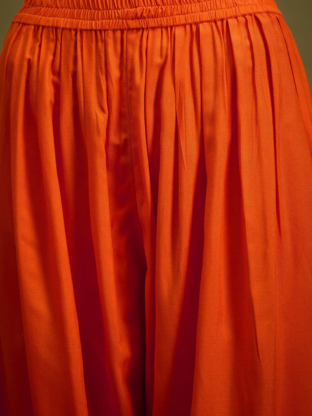 InWeave Orange Angrakha Dhoti Co Ord Set