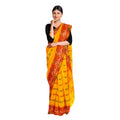 Exclusive Collection 100% Pure Cotton Yellow Tant Saree With Hand Weaving Work