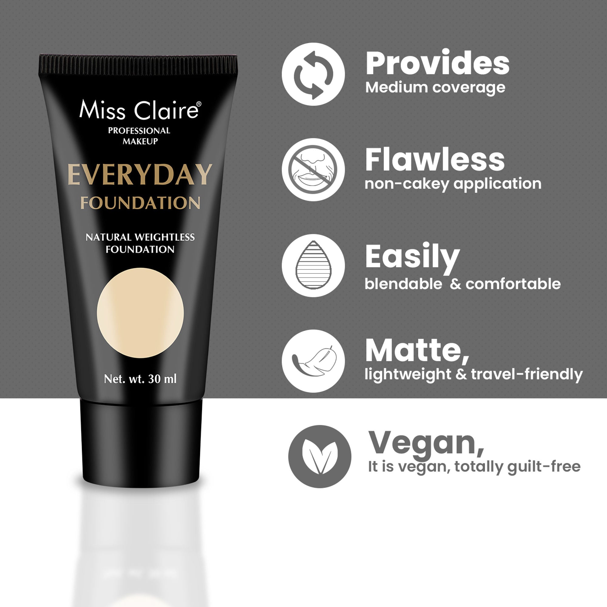 Miss Claire Everyday Foundation - Be-06 True Beige