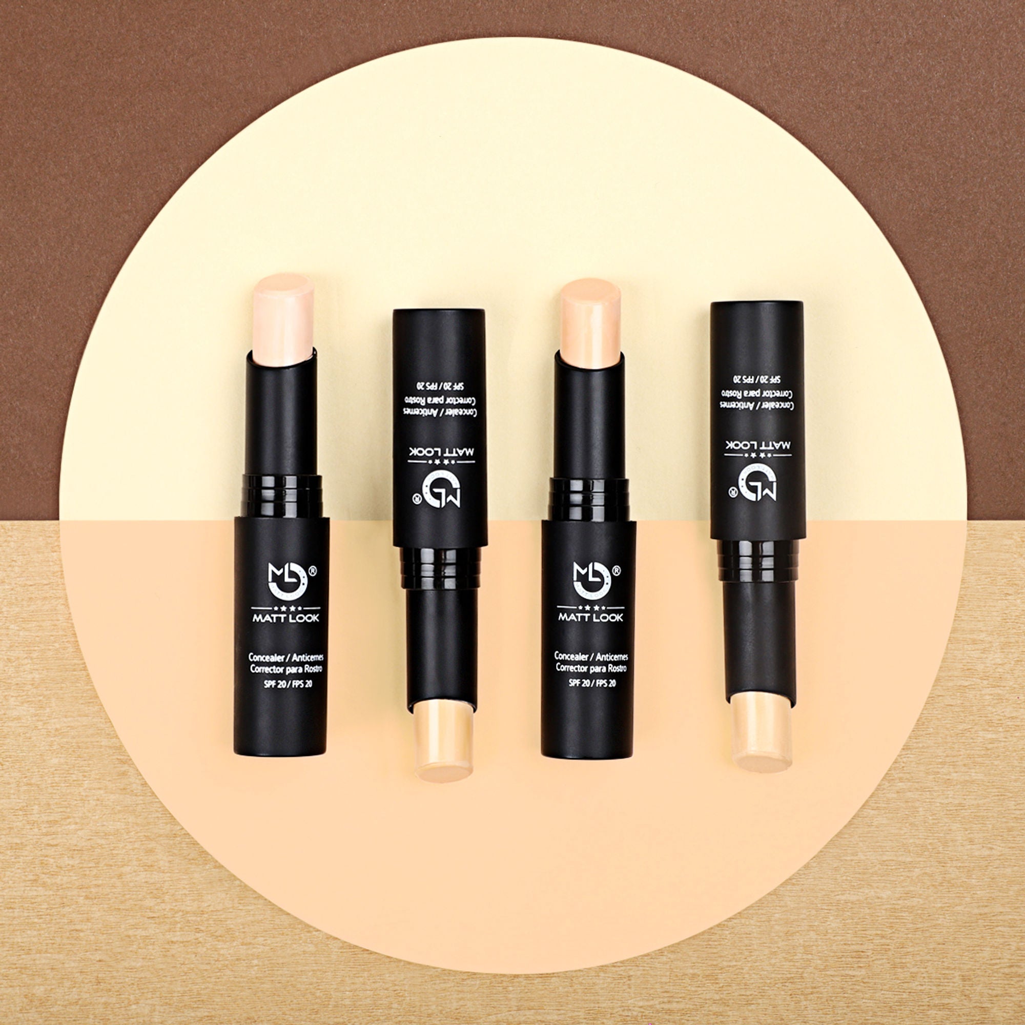 Matt Look Concealer & Anticernes SPF 20 - Natural Beige