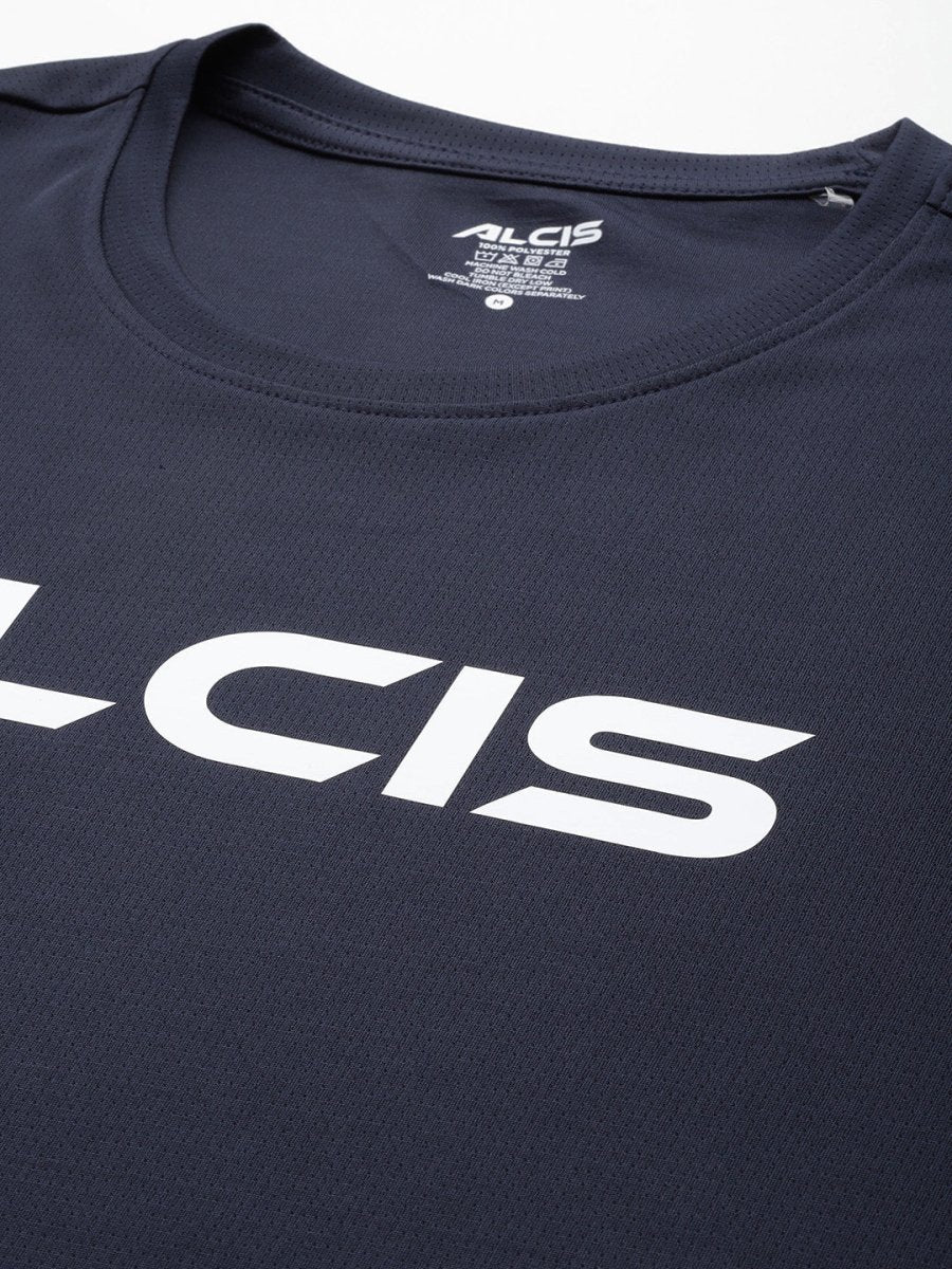 Alcis Brand Logo Printed Anti Static Slim Fit T-shirt