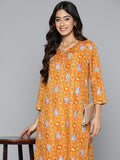 HERE&NOW Floral Printed Regular Kurta with Palazzos